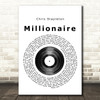 Chris Stapleton Millionaire Vinyl Record Song Lyric Print