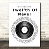 Donny Osmond Twelfth Of Never Vinyl Record Song Lyric Print