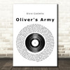 Elvis Costello Oliver's Army Vinyl Record Song Lyric Print