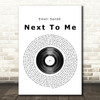 Emeli Sandé Next To Me Vinyl Record Song Lyric Print