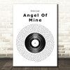 Eternal Angel Of Mine Vinyl Record Song Lyric Print