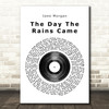 Jane Morgan The Day the Rains Came Vinyl Record Song Lyric Print