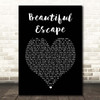 Tom Misch Beautiful Escape Black Heart Song Lyric Print