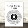 Motley Crue Home Sweet Home Vinyl Record Song Lyric Print