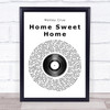 Motley Crue Home Sweet Home Vinyl Record Song Lyric Print