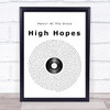 Panic! At The Disco High Hopes Vinyl Record Song Lyric Print