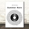 Whitesnake Summer Rain Vinyl Record Song Lyric Print