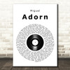 Miguel Adorn Vinyl Record Song Lyric Quote Print