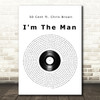 50 Cent ft. Chris Brown I'm The Man Vinyl Record Song Lyric Print