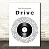 Joe Bonamassa Drive Vinyl Record Song Lyric Print
