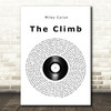 Miley Cyrus The Climb Vinyl Record Song Lyric Print