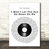 Nik Kershaw I Won't Let The Sun Go Down On Me Vinyl Record Song Lyric Print