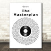 Oasis The Masterplan Vinyl Record Song Lyric Print