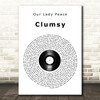 Our Lady Peace Clumsy Vinyl Record Song Lyric Print