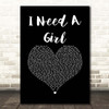 Trey Songz I Need A Girl Black Heart Song Lyric Print