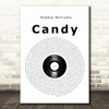 Robbie Williams Candy Vinyl Record Song Lyric Print