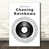 Shed Seven Chasing Rainbows Vinyl Record Song Lyric Print