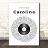 Status Quo Caroline Vinyl Record Song Lyric Print
