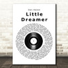 Van Halen Little Dreamer Vinyl Record Song Lyric Print