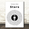 Simply Red Stars Vinyl Record Song Lyric Quote Print