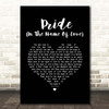 U2 Pride (In The Name Of Love) Black Heart Song Lyric Print