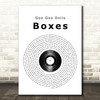 Goo Goo Dolls Boxes Vinyl Record Song Lyric Quote Print