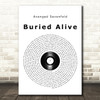 Avenged Sevenfold Buried Alive Vinyl Record Song Lyric Print