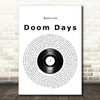 Bastille Doom Days Vinyl Record Song Lyric Print
