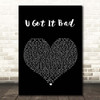Usher U Got It Bad Black Heart Song Lyric Print