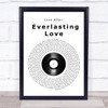 Love Affair Everlasting Love Vinyl Record Song Lyric Print