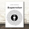 Luther Vandross Superstar Vinyl Record Song Lyric Print