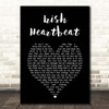 Van Morrison Irish Heartbeat Black Heart Song Lyric Print