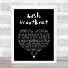 Van Morrison Irish Heartbeat Black Heart Song Lyric Print