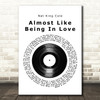 Nat King Cole Almost Like Being In Love Vinyl Record Song Lyric Print