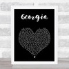 Vance Joy Georgia Black Heart Song Lyric Print