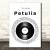 The Kooks Petulia Vinyl Record Song Lyric Print