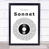 The Verve Sonnet Vinyl Record Song Lyric Print