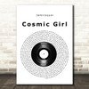 Jamiroquai Cosmic Girl Vinyl Record Song Lyric Music Art Print