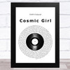 Jamiroquai Cosmic Girl Vinyl Record Song Lyric Music Art Print