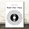 Leela James Fall For You Vinyl Record Song Lyric Music Art Print