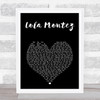 Volbeat Lola Montez Black Heart Song Lyric Print