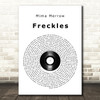 Mima Merrow Freckles Vinyl Record Song Lyric Music Art Print