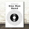 Old Dominion One Man Band Vinyl Record Song Lyric Music Art Print