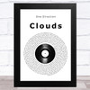One Direction Clouds Vinyl Record Song Lyric Music Art Print