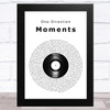 One Direction Moments Vinyl Record Song Lyric Music Art Print