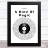 Queen A Kind Of Magic Vinyl Record Song Lyric Music Art Print