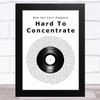 Red Hot Chili Peppers Hard To Concentrate Vinyl Record Song Lyric Music Art Print