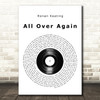 Ronan Keating All Over Again Vinyl Record Song Lyric Music Art Print