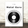 T. Rex Metal Guru Vinyl Record Song Lyric Music Art Print