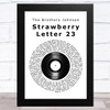The Brothers Johnson Strawberry Letter 23 Vinyl Record Song Lyric Music Art Print